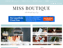 Tablet Screenshot of miss-boutique.com